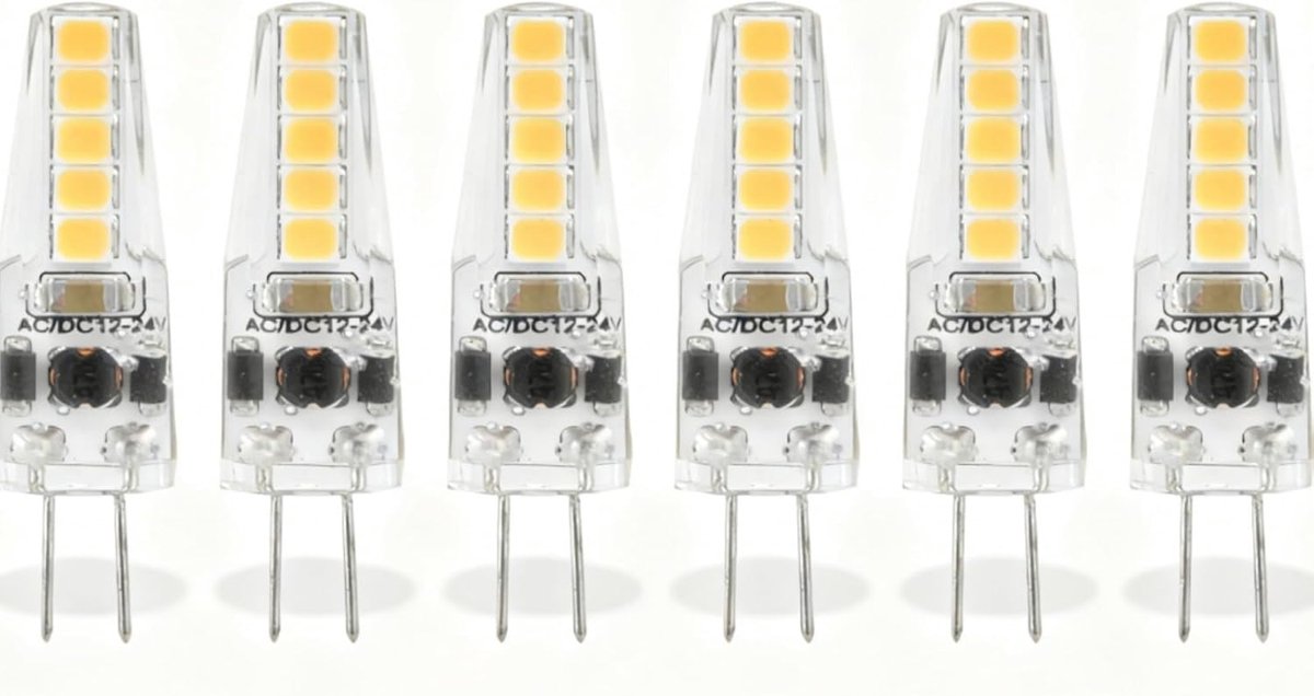 SnelShoppen - 10 Stuks G4 LED Dimbare Bollen 2W 2700K Warm Wit - Flikkervrij Licht - Ideaal voor Kroonluchter en Plafondlamp - Lange Levensduur 50000U