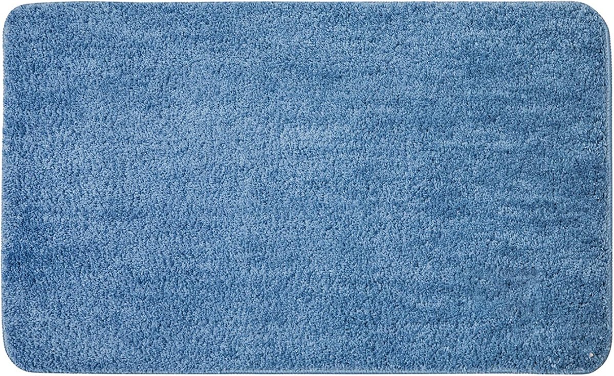 SnelShoppen - Grote Non Slip Badmat 60x90 cm - Absorberende Microfiber Douchemat - Blauw - Ideaal voor Badkamer, Keuken en Entree