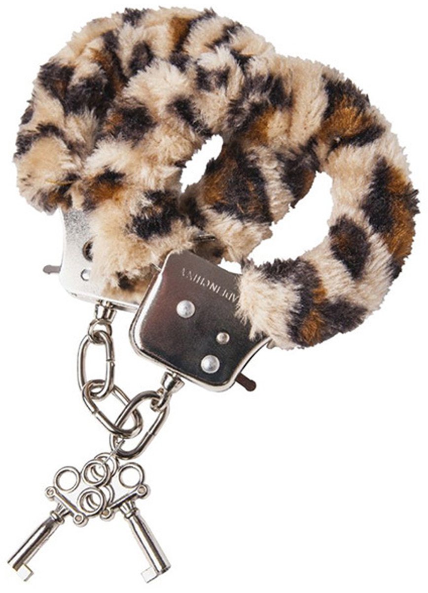 Handboeien pluche - Fluffy handboeien - Hand cuffs - Roleplay - Erotische speeltjes - Seksspeeltje - Vastbinden - Erotiek - Inclusief 2 sleuteltjes - Panterprint - Jonyx