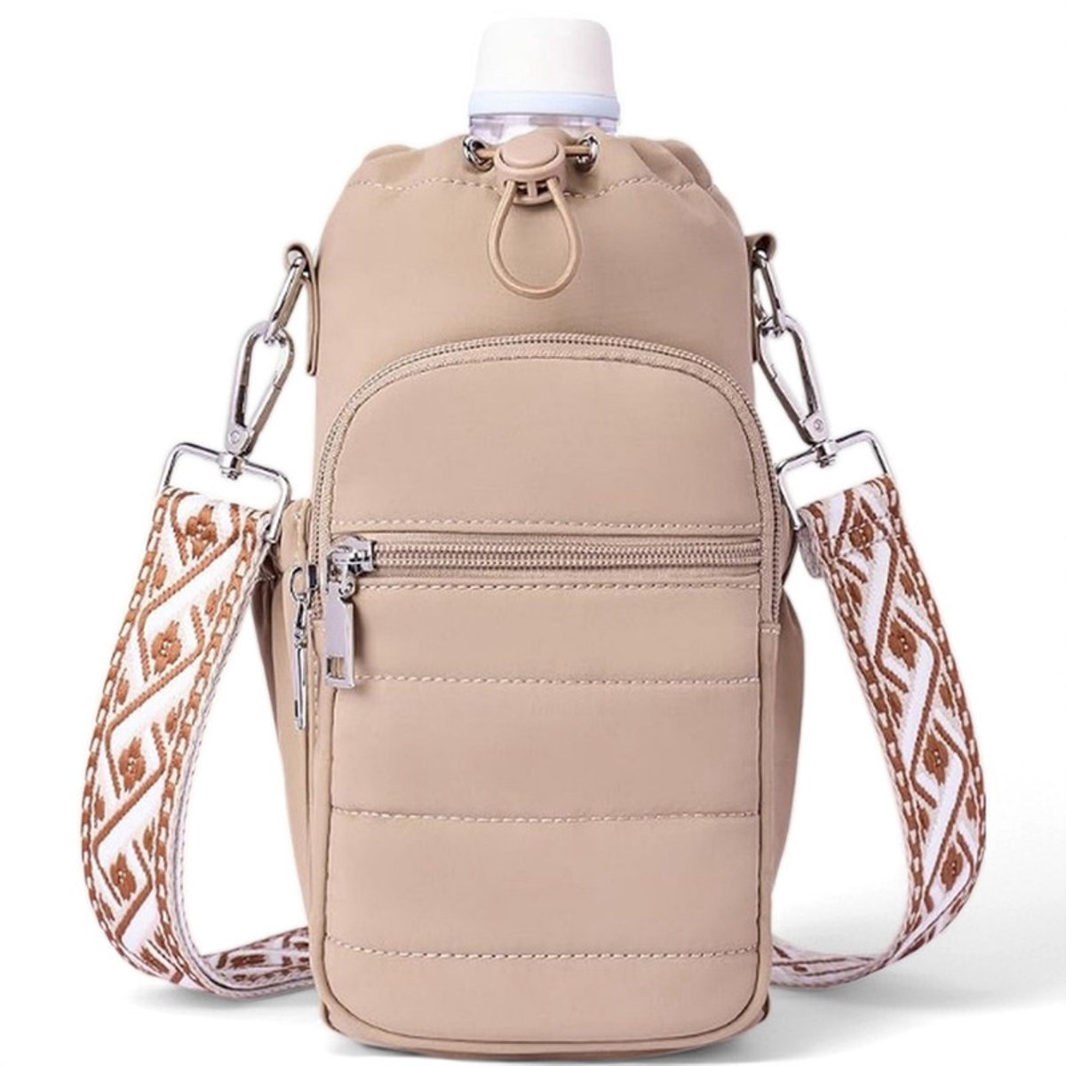Hoes voor waterfles - 27 x 13 x 3 cm - Tasje voor thermosbeker - Crossbody-tasje voor beker - Draaghoes voor beker - Crossbody-tas voor waterfles - Hoes voor thermosfles - Tasje voor beker - Crossbody-tas voor waterfles