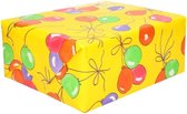 Inpakpapier/cadeaupapier met ballonnen 200 x 70 cm op rol - Kadopapier/geschenkpapier