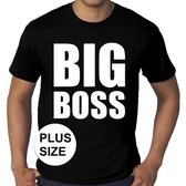 Big Boss grote maten t-shirt zwart heren 4XL