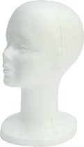 Piepschuim paspop/pruiken display hoofd 30 cm - Etalage/winkel materiaal