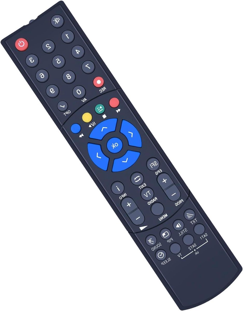 Vervangende afstandsbediening - Universele controller - Tv-zenders wisselen - Hoge compatibiliteit - 25 knoppen - Zwart