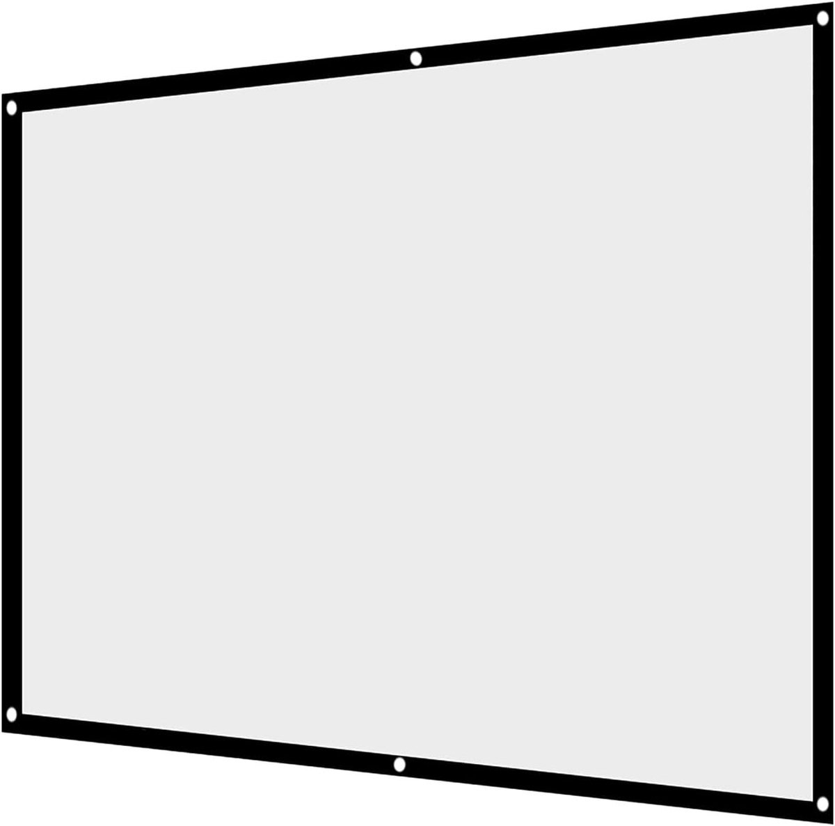 Projectiescherm Opvouwbaar - Projectorgordijn Outdoor - Filmavond Thuis - Kreukvrij Polyester - 100 inch 4:3 - Wit