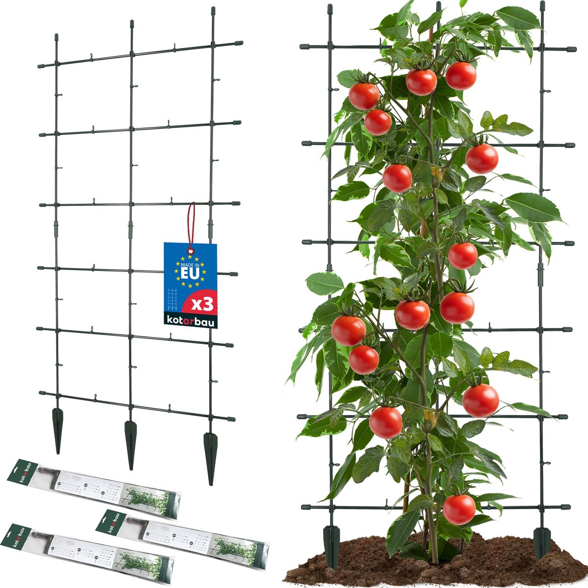 KOTARBAU 3 StuksPlantensteun Klimplanten, Trellis Klimplanten 60x120 cm