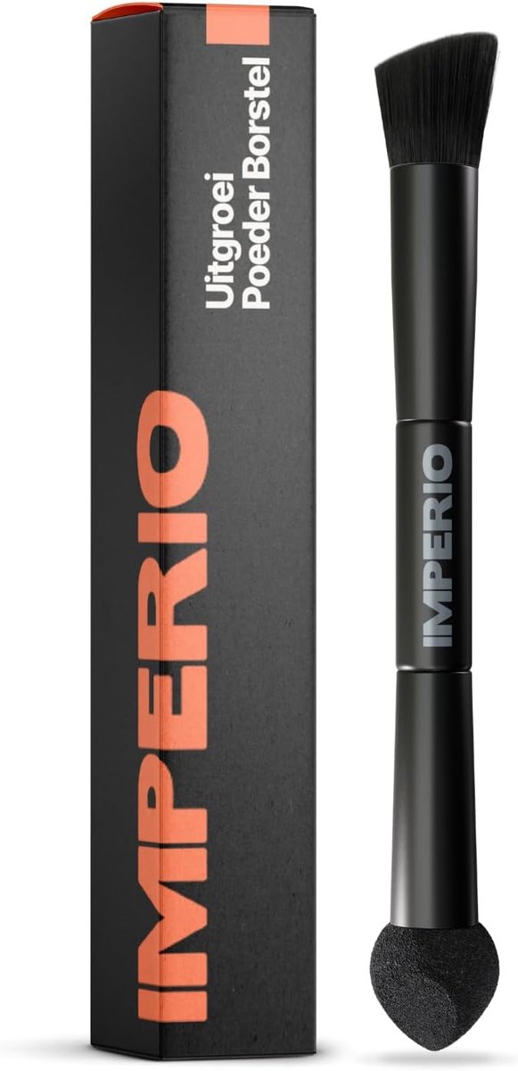 SnelShoppen - 2in1 Haargroei Poeder Kwast voor Nauwkeurige Applicatie & Blending van Haarlijn, Ideaal voor Grijs Haar en Dunne Plekken, Perfecte Dekki
