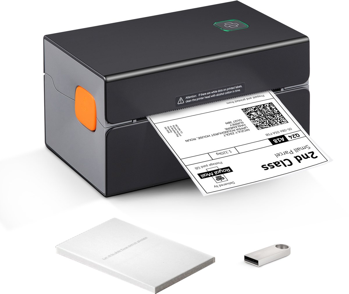 M-Goods Labelprinter Bluetooth Thermisch - Verzendlabel Printer - 300 DPI Labelmaker - 150 mm/s - Geschikt voor iOS, Android & Windows