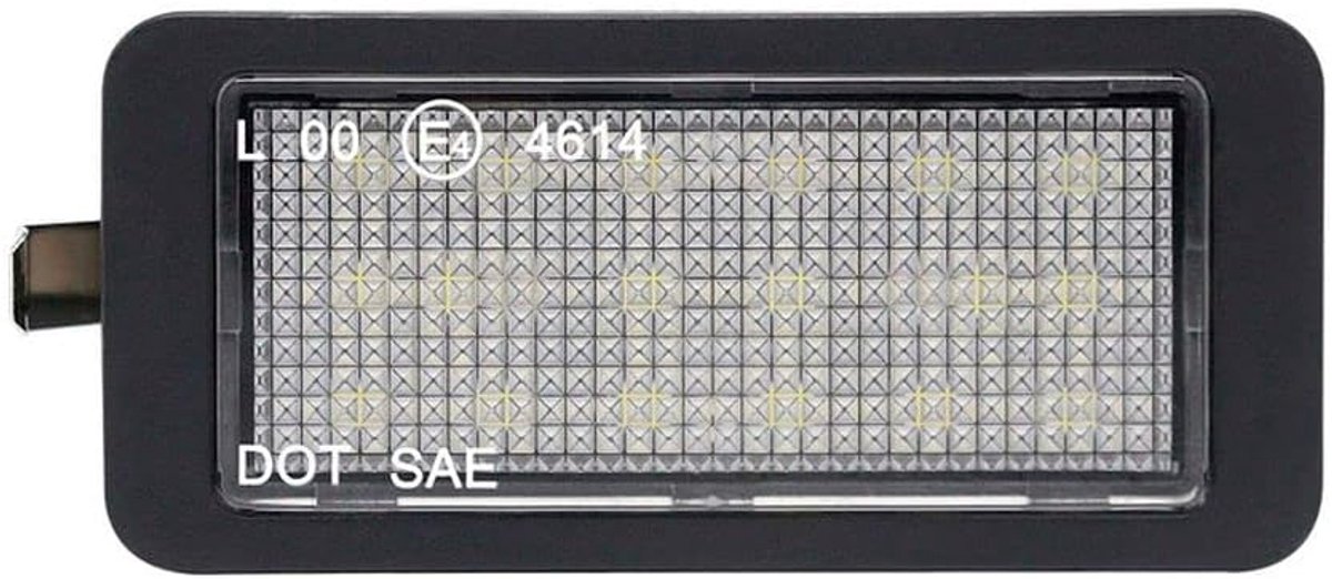 SnelShoppen - Set van LED Nummerplaat Verlichting voor Volkswagen Up! 2011-2017, Skoda Citigo 2012-, Seat Mii 2012- & Ibiza SC (6J) 2008-2012 - Plug &