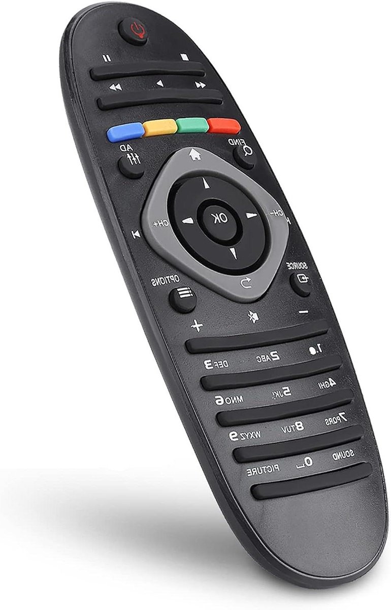 Universele afstandsbediening - Vervangende controller - Tv bedienen - Geen programmering nodig - 8 meter bereik - Zwart