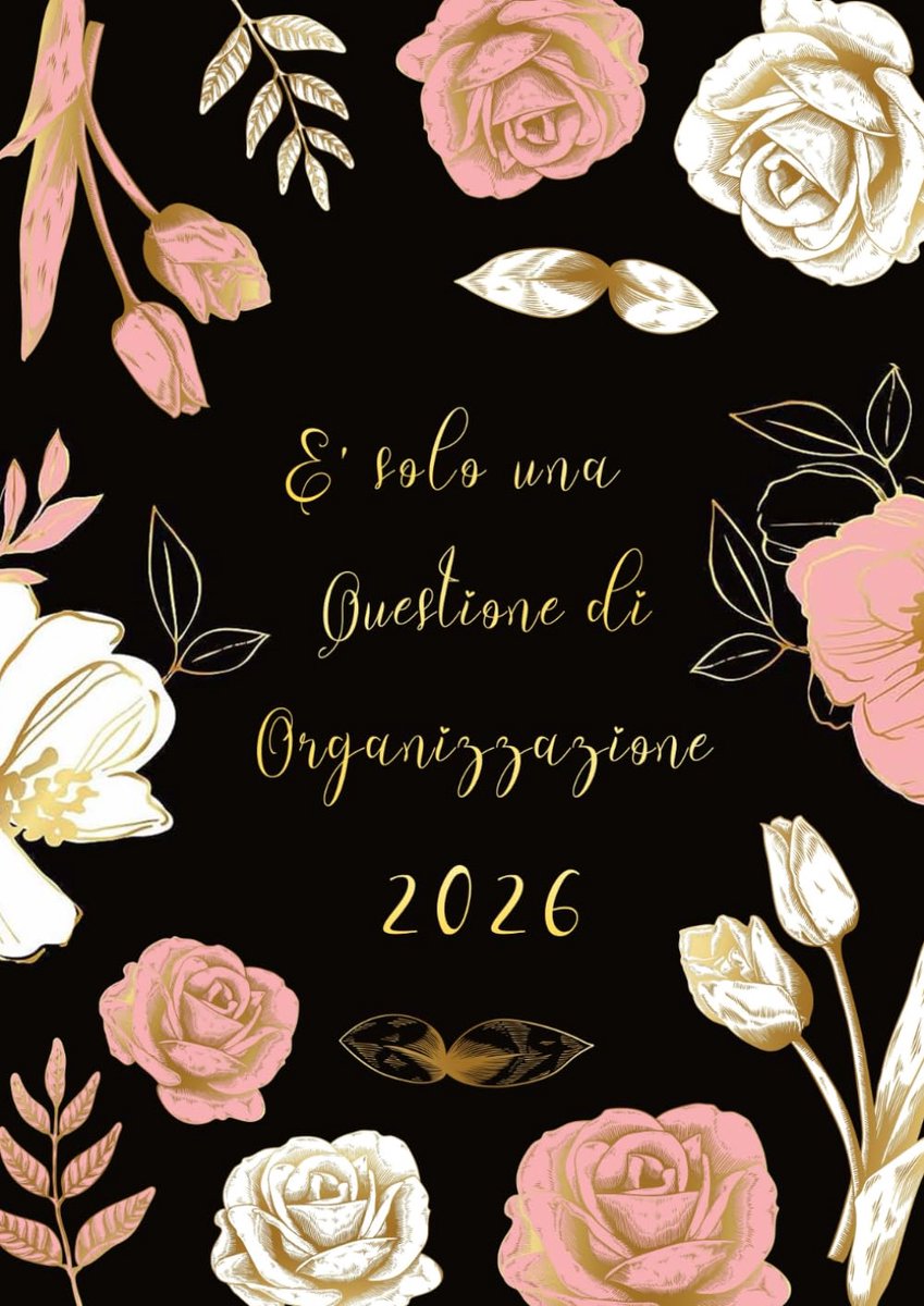 SnelShoppen - Agenda 2026 Giornaliera A4 - 365 Dagen, 1 Dag per Pagina, 12 Maanden Planner, Italiaans Design, Ideaal voor Organisatie en Planning