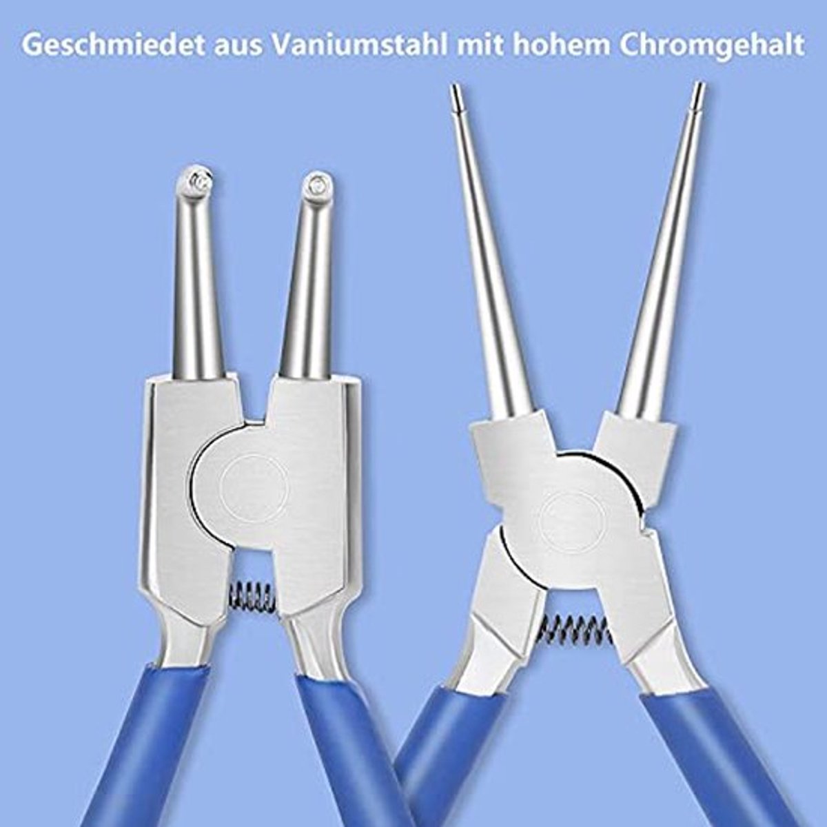 Lock Spring tangenset 175 mm - professionele tangen - ergonomisch ontwerp - 4 stuks