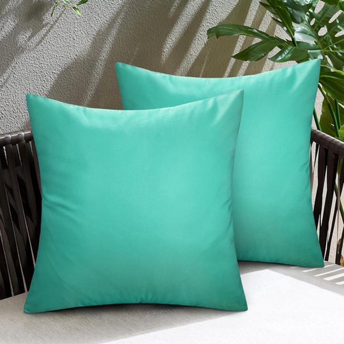 Decoratieve Kussenslopen - Waterdicht en Weerbestendig - Set van 2 - Diverse Kleuren - 40 x 40 cm