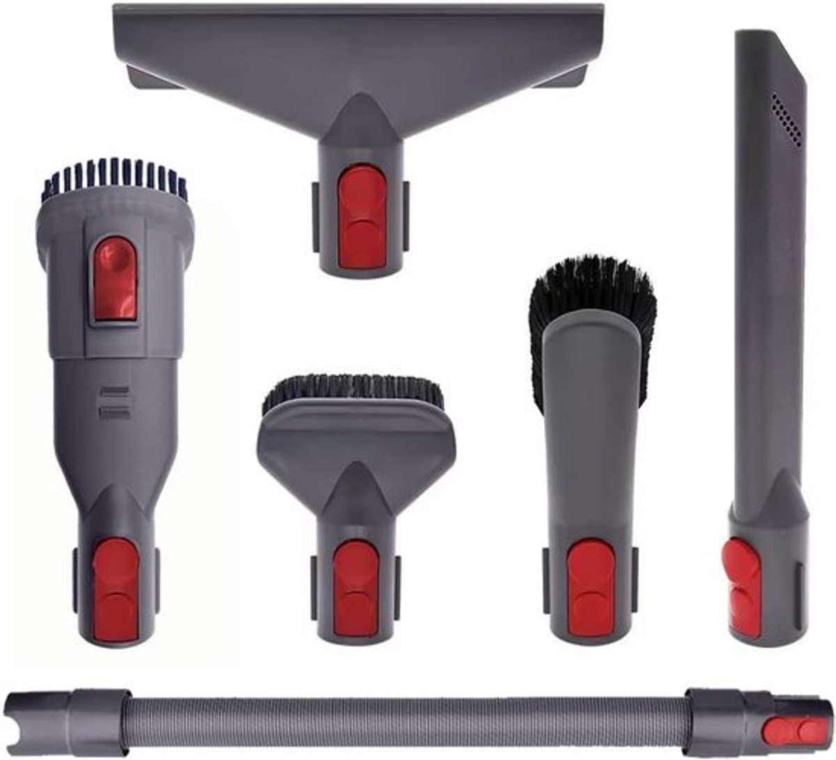 6 stuks -geschikt voor Dyson Gen 5 V15 V12 V11 V10 V7 V8 Grote stofzuigeraccessoires-set met vervangingsborstel en gereedschap-stofzuigerborstel-stofzuigermond-stofzuiger accessoires slang