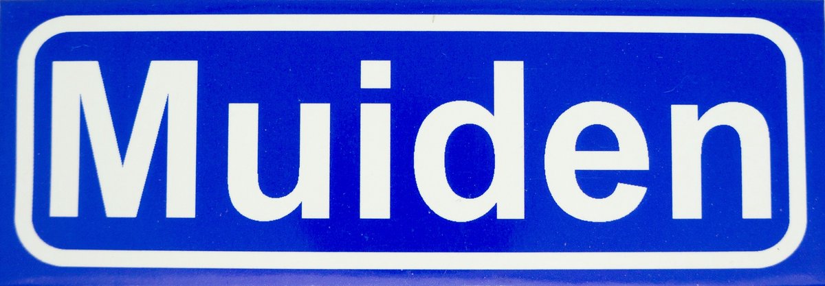 Souv© - magneet plaatsnaambord Muiden