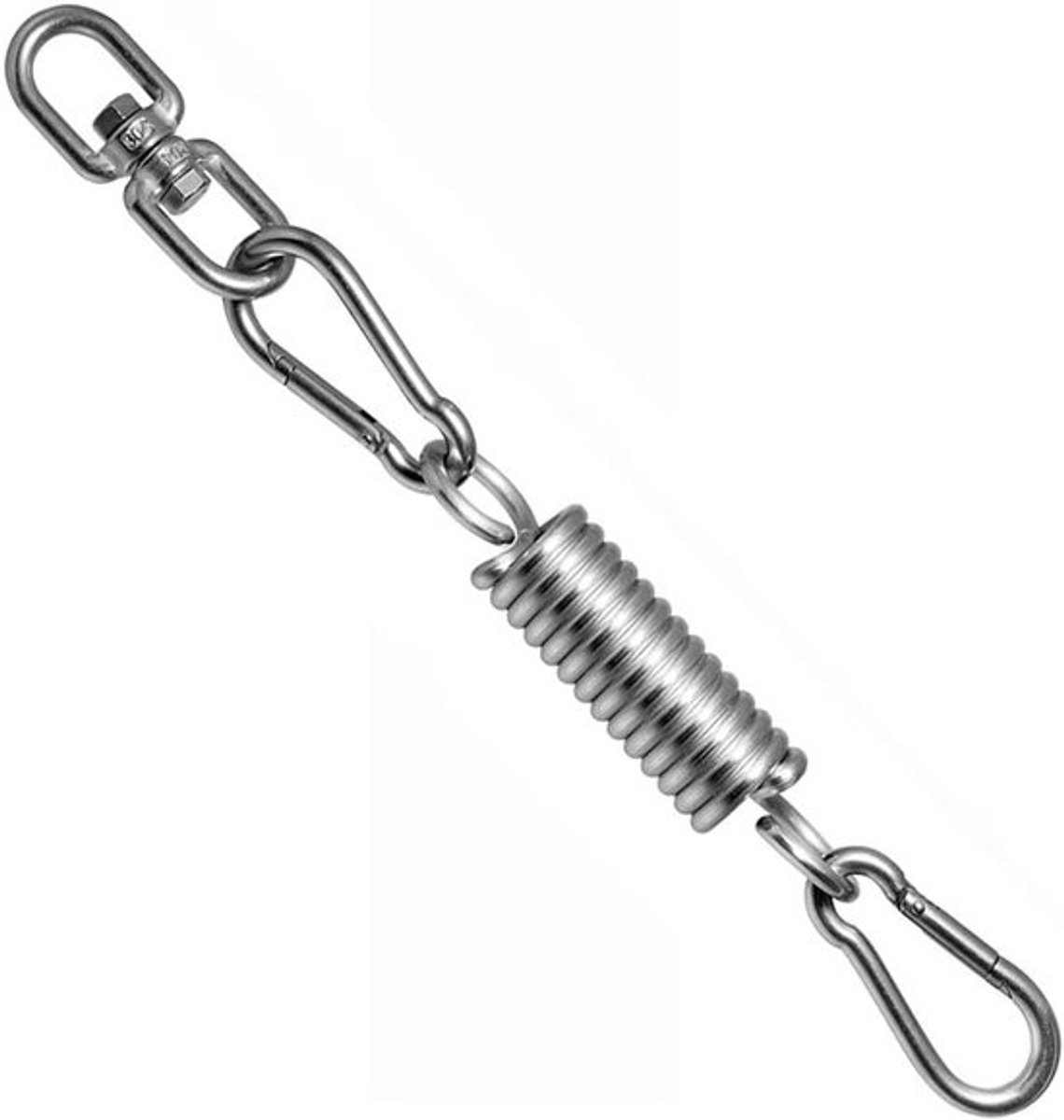 1stuks - Zware zak veer - Karabijnhaken en veer - Veer Geschikt Voorr Hangstoel - Universele plafondhaak - roestvrijstalen spanveren - Geschikt Voor campingtent - roestvrijstalen trekveren - campingaccessoires