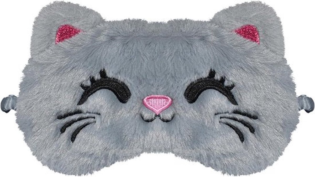 Schattig Slaapmasker Kat - Pluche Oogmasker voor Kinderen en Volwassenen