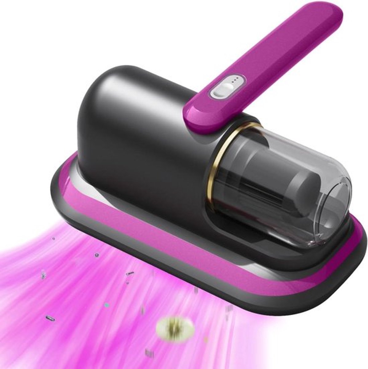 Bedstofzuiger met UV-licht, handzaam, draadloze technologie