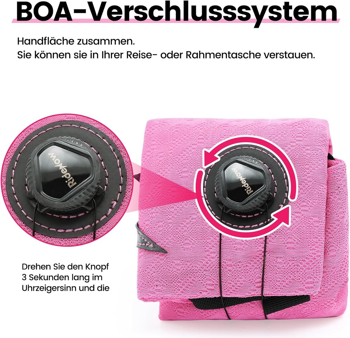 SnelShoppen - Fietstas Roze Schoudertas Lichtgewicht Draagbaar Vouwbaar Waterdicht Voor Dagelijks Gebruik Reizen Cadeau