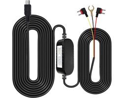 SnelShoppen - Mini USB Port Dash Cam Hardwire Kit - 24 Uur Parkeerbewaking - Tijdverloopopname - 12V-24V naar 5V/2.5A - Auto Laadkabel 320cm - Laagspa