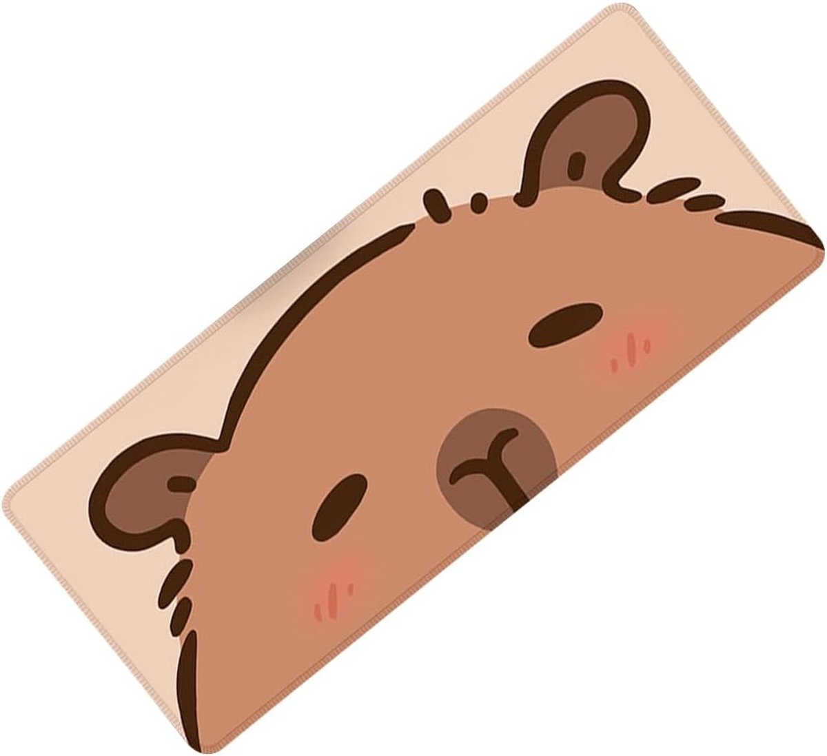 SnelShoppen - XXL Capybara Gaming Mouse Pad - Desk Mat met Non-Slip Ondergrond - Grote Muismat 80x30 cm - Perfect voor PC Gaming en Kantoor - Duurzaam