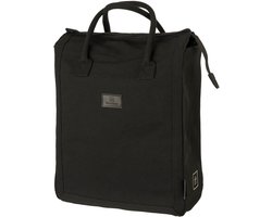 Fastrider Classic - Enkele Fietstas - Boodschappentas - 20L - Waterafstotend Waxed Canvas - Click en Go Systeem - Reflecterend - Zwart