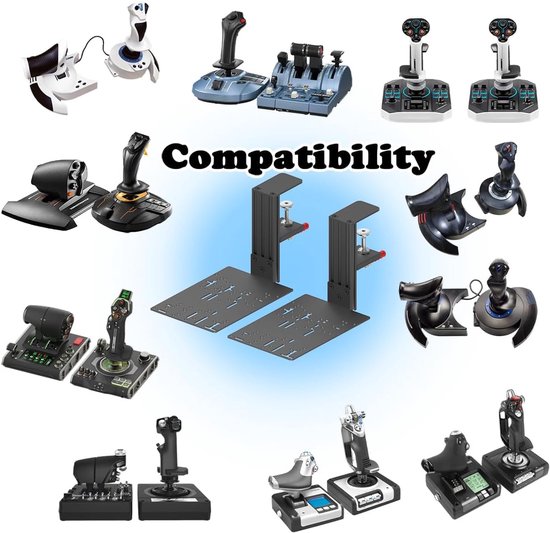 SnelShoppen - Universele Bureauhouder voor Joysticks en Flight Sticks, Compatibel met Diverse Modellen, Stevige Desk Mount, Ideaal voor Gamers en Simu van Snelshoppen — afbeelding 3