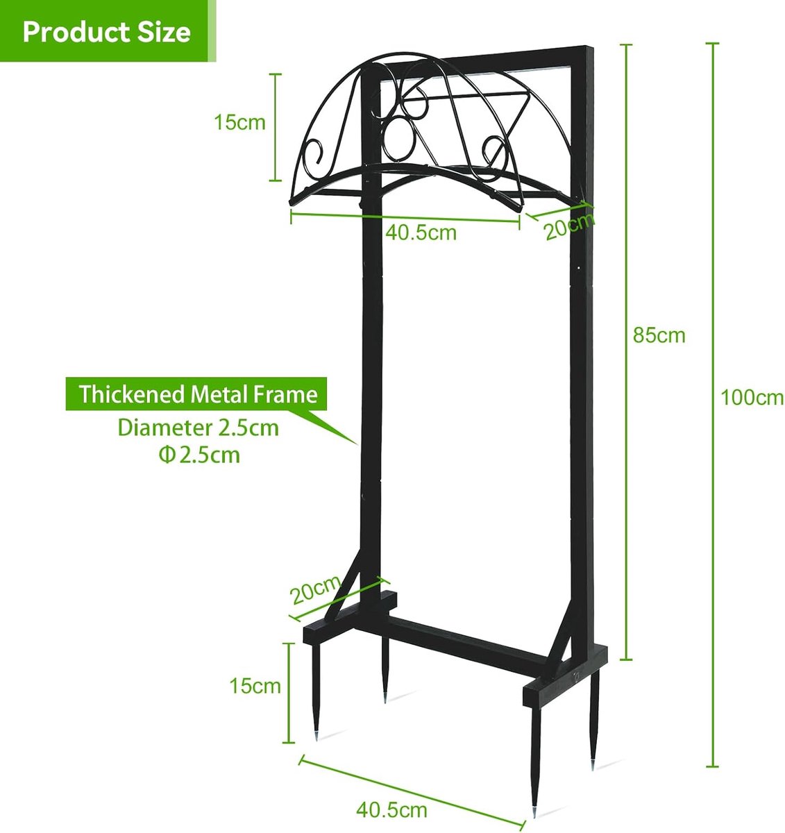 SnelShoppen - Vrijstaande Slanghouder voor Tuinslangen - Draagbare Tuinslanghaspelstandaard - Gemonteerde Metalen Waterslangstaak - Heavy Duty met 4 A