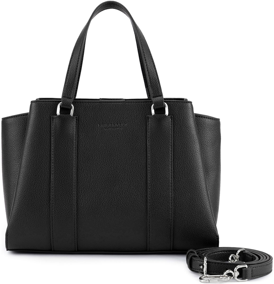 SEIDENFELT MANUFAKTUR handtas schoudertas Nelma Handbag Black zwart