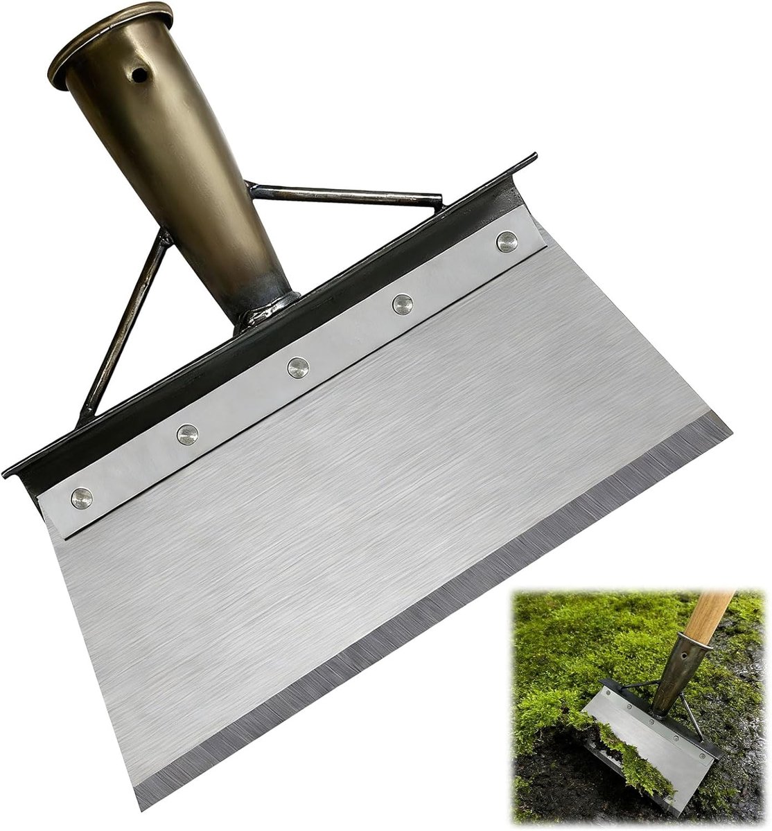 SnelShoppen - Multifunctionele Tuinschep voor Tuinieren, Graven, Planten - Roestvrij Staal, Ergonomisch Handvat, 1 Stuk - Ideaal voor Tuin, Balkon, Ca