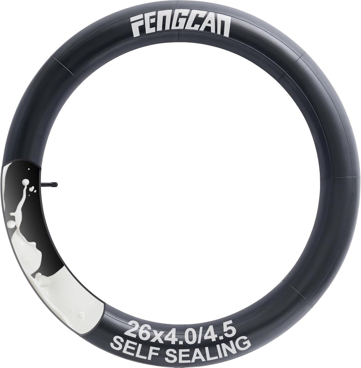 SnelShoppen - 26 x 4.0/4.5 Fatbike Binnenband, Lekbestendig, Zelfherstellend, Geschikt voor MTB & Stadsfietsen, AV32 mm Schrader Ventiel, Voor Diverse