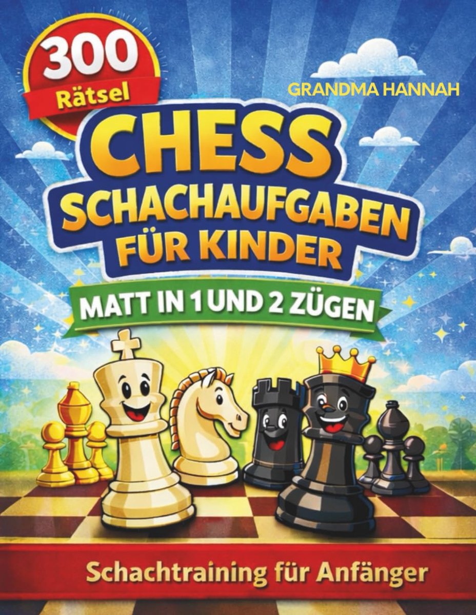 SnelShoppen - 300 Schachaufgaben voor Kinderen – Schachtraining voor Beginners met Matt in 1 & 2 Zügen, Ontwikkel Concentratie en Logisch Denken