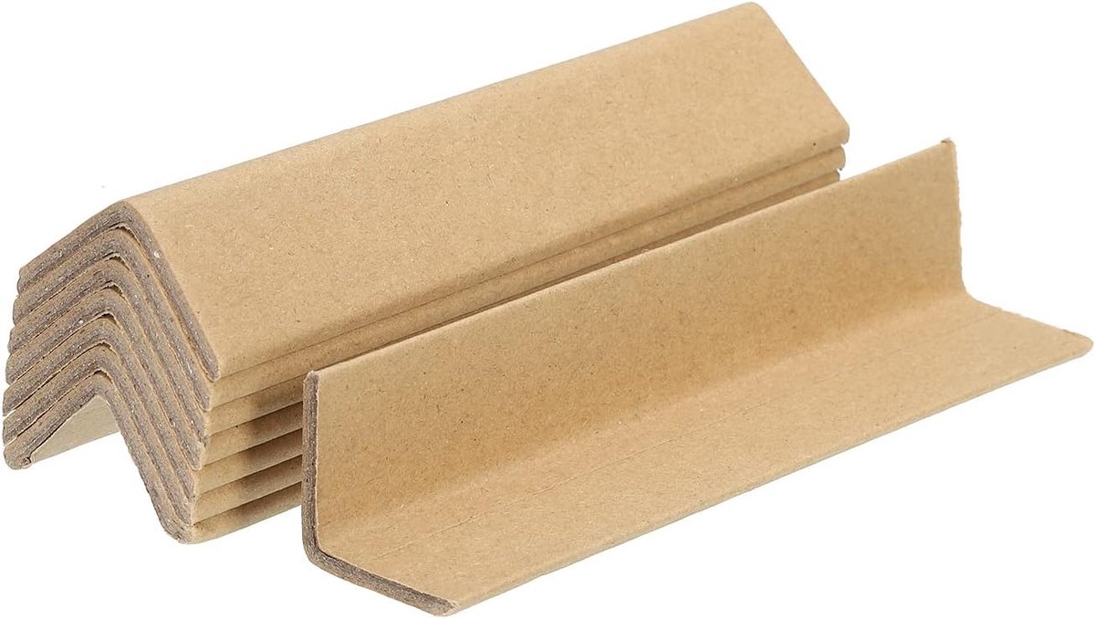 SnelShoppen - L-vormige Kartonnen Hoekbeschermer 80 x 30mm Dikte 3mm - Verpakking Hoekbescherming voor Kunst, Verzendmateriaal, 24 Stuks