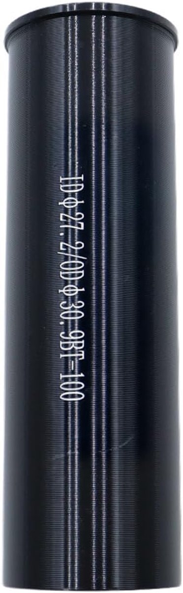 SnelShoppen - Fiets Zadelpen Reducer Aluminiumlegering 27.2mm tot 30.9mm - 100mm Adapter Mouw voor Mountain Racefiets - Lichtgewicht, Duurzaam, Zwart