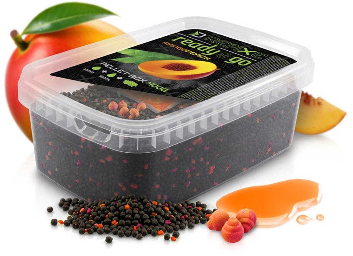 Delphin Reaxe READY&GO Pelletbox | 400g Mango Peach