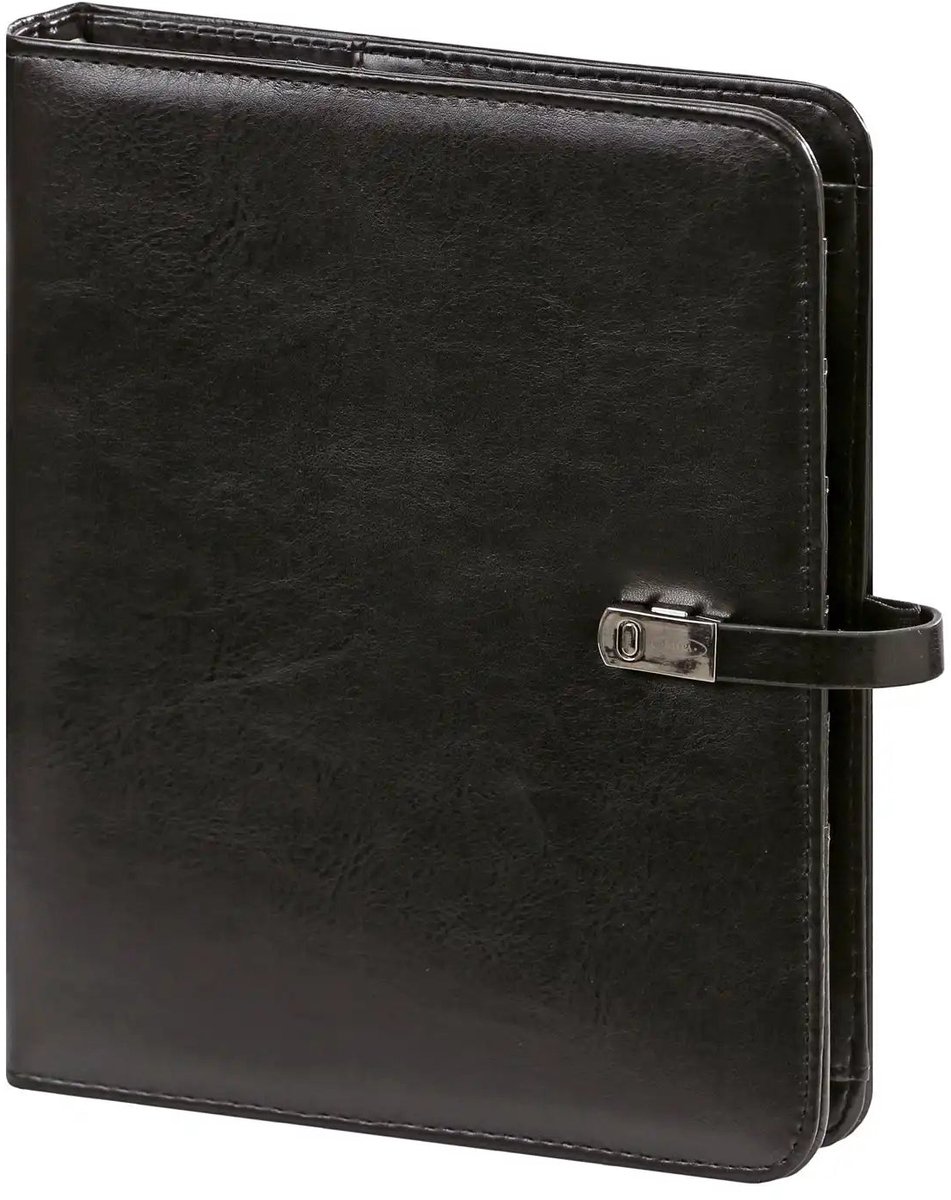 1011-60 A5 Ringband Planner Pullup Zwart 1 week per 2 paginas 2026-2027-2028