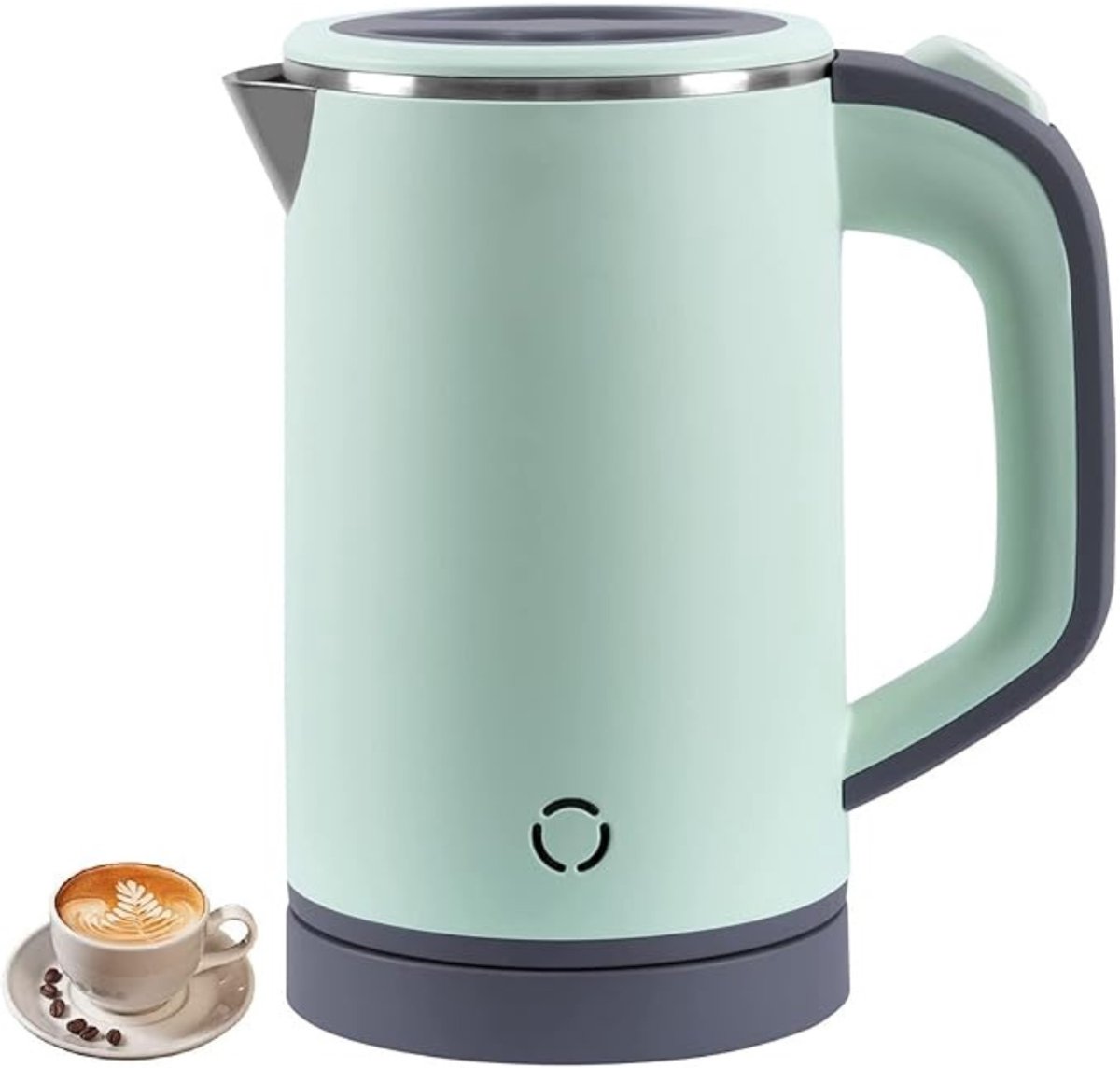 QUOVO® Waterkoker camping - Waterkoker klein - Waterkoker reis - Groente - 19cm x 9cm x 9cm