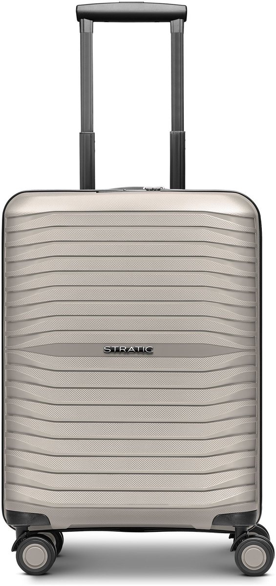 Stratic Shine 4 wielen Cabinewagen 55 cm - Harde bagage - - taupe