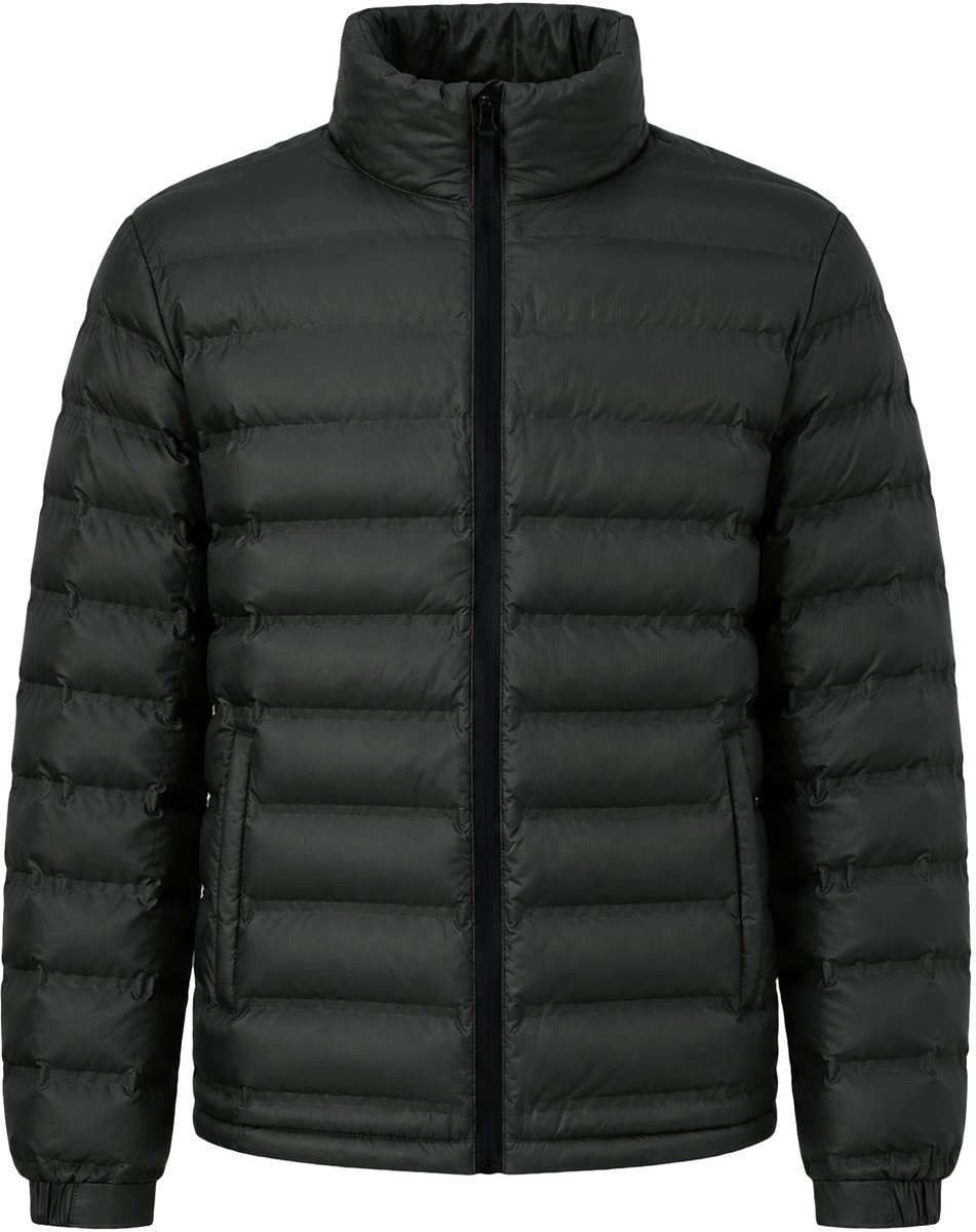 ALLTHEMEN Heren Winterjas Pufferjas Opstaande Kraag - Winddicht - XL