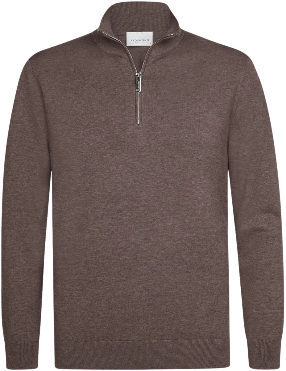 Profuomo - Trui aubergine Profuomo Half Zip Pullovers Aubergine Ppxj30002