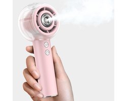 Draagbare mistventilator - Mini Fan - Lange Accuduur - Draadloos - Maakt huid vochtig en verkoelt -…