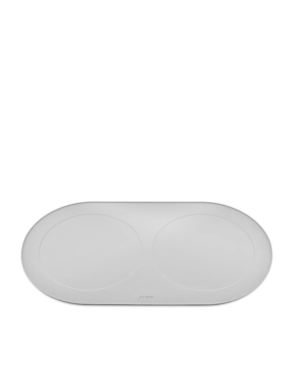 Alessi Anti slip mat - Voermat - Placemat huisdier - Siliconen - Grijs - Groot
