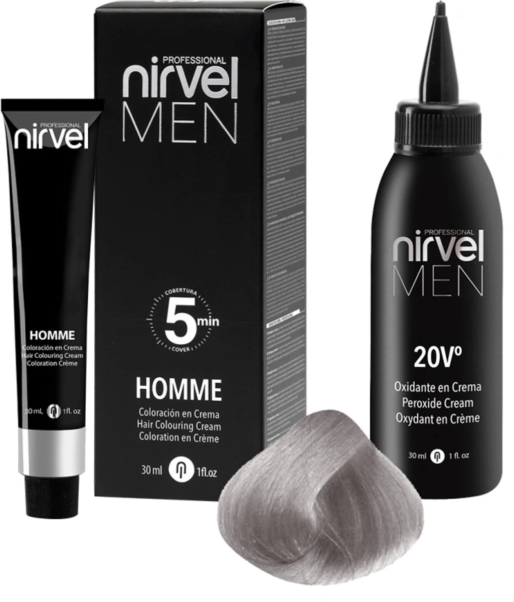 Dye No Ammonia Men 5 Minutes Nirvel Men 5 Light grey (30 ml)