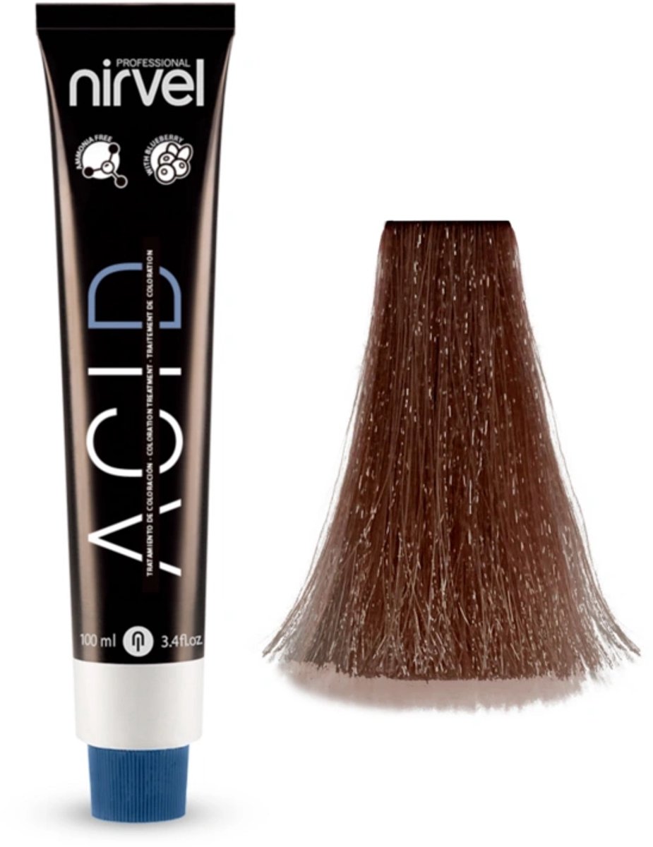 Nirvel ACID CARAMEL 8/74 / Professionele haarkleuring met zure pH-waarde 100 ml
