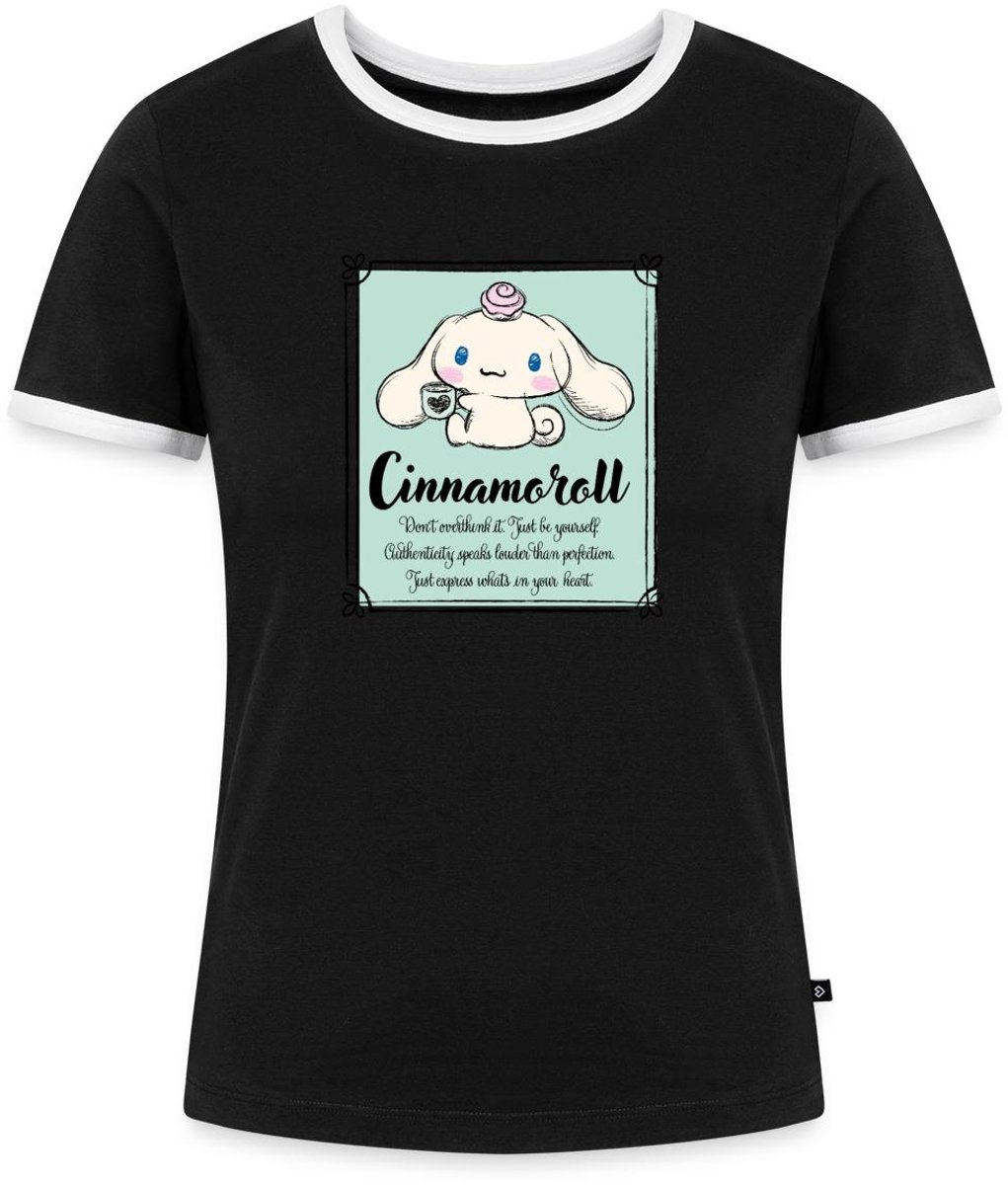 Cinnamoroll Don't Overthink It. Just Be Yourself Vrouwen Contrast Shirt