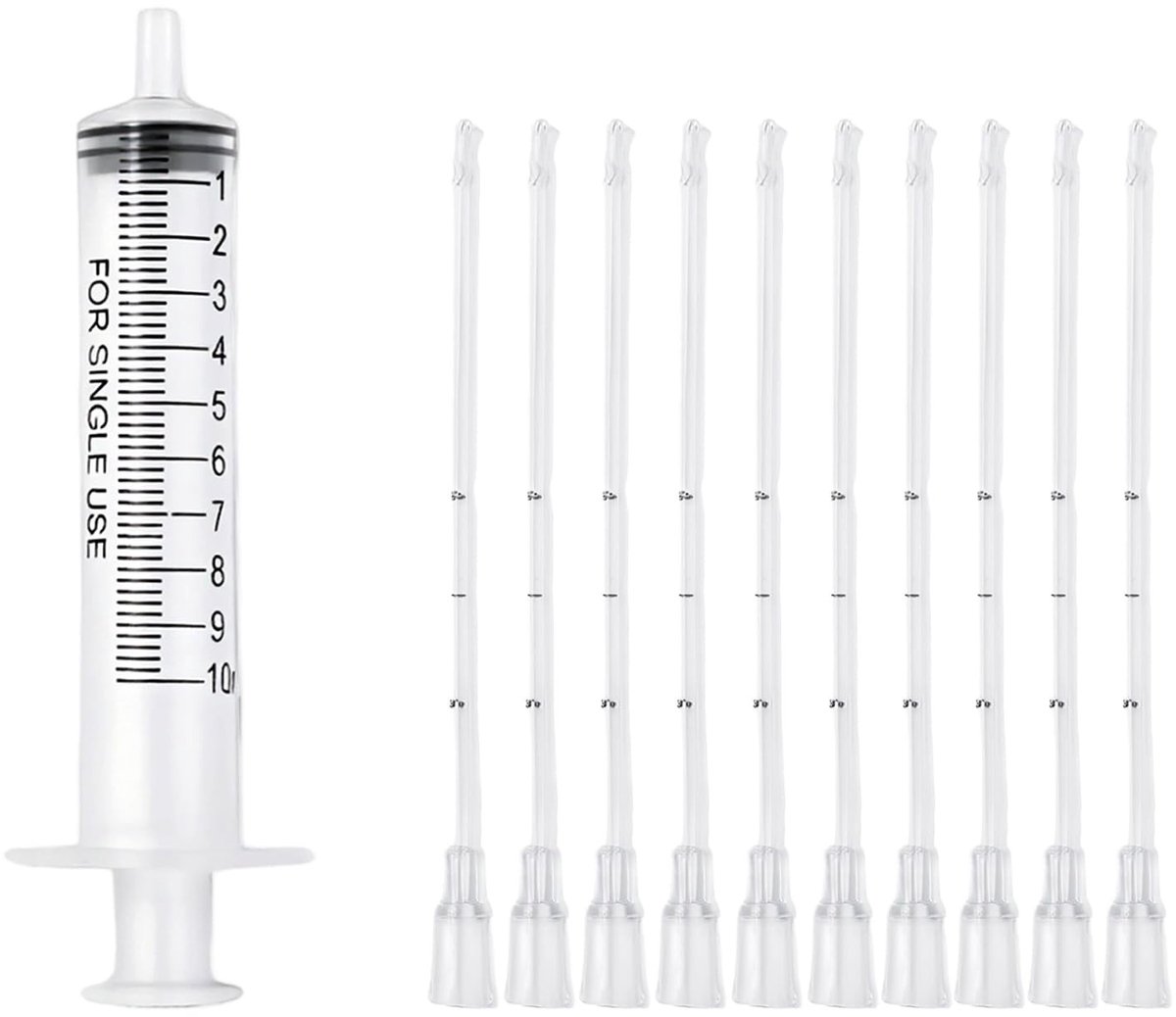 Solidchoice - Voerslang voor Jonge Vogels, 10 ml Spuit met Slangen