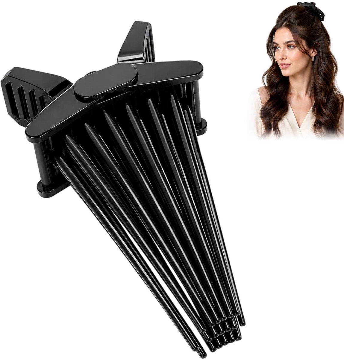 Solidchoice - Volume Clip met Conische Tanden voor Stevig Haar