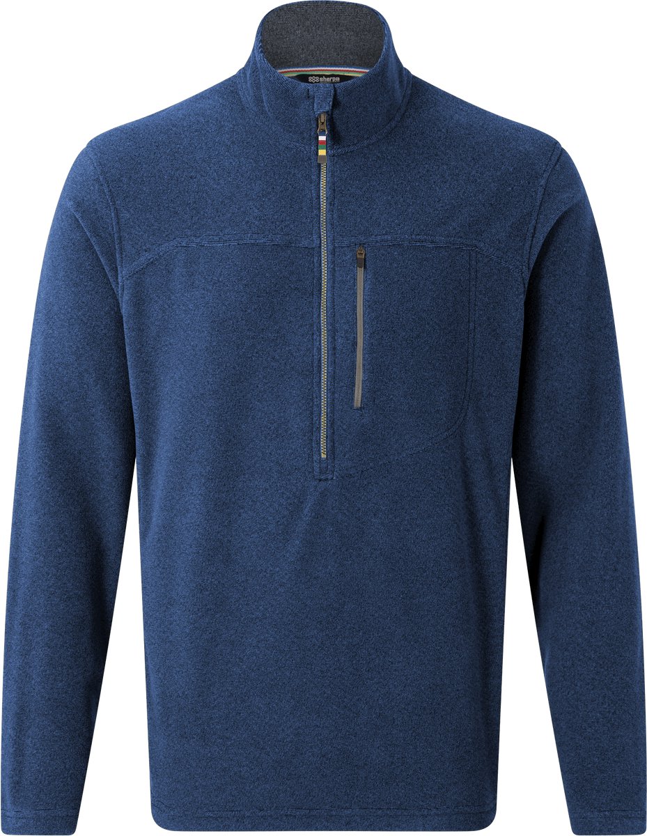 Sherpa Adventure Gear Rolpa Eco heren Quarter Zip Rathee Blauw