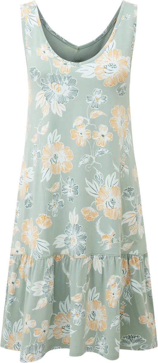 Sherpa Adventure Gear Neha Ruffle dames jurk - Celery Floral