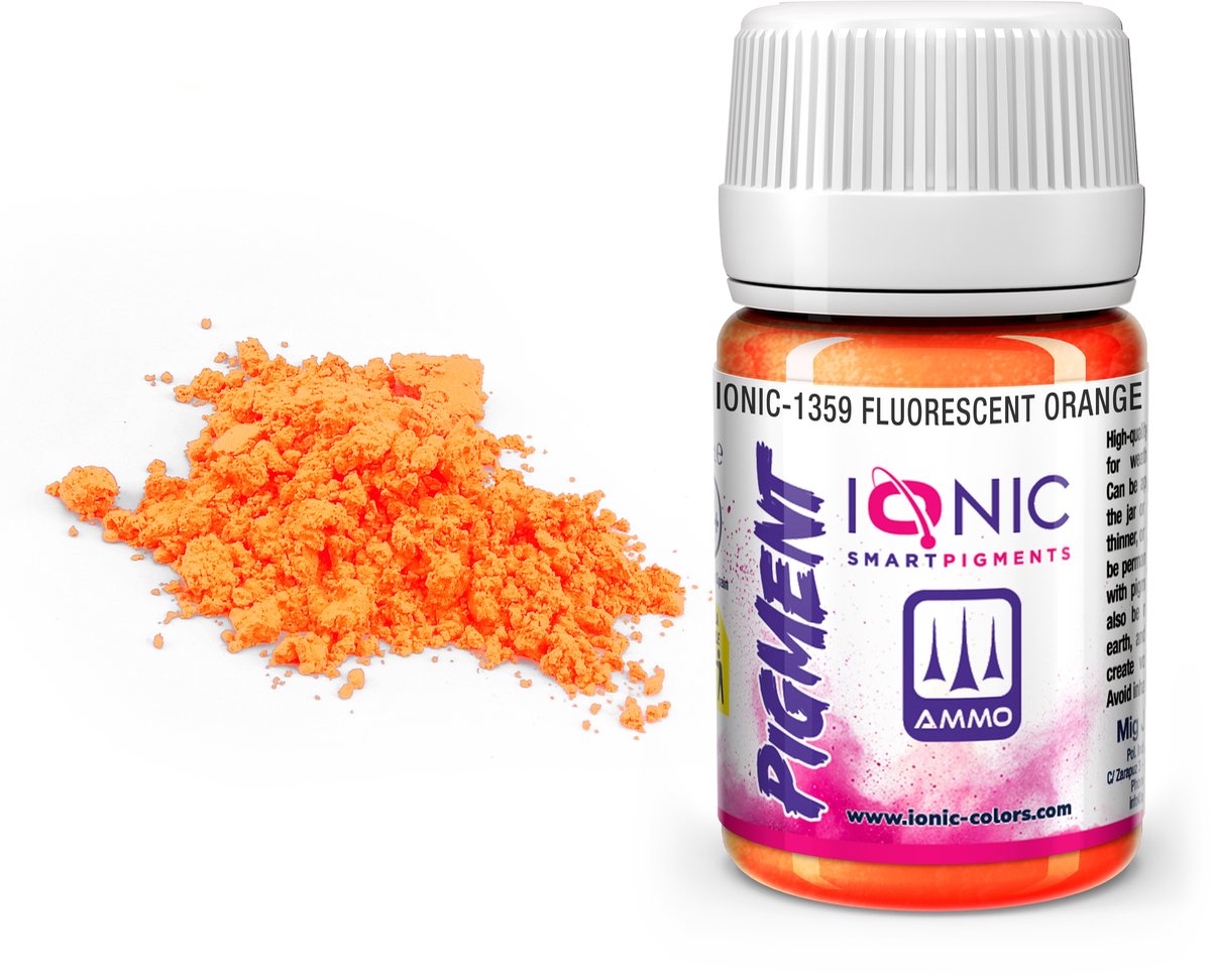 AMMO by Mig Jimenez Modelbouwdecoratie - MIG IO1359 Ionic Smart Pigments - Fluorescerend Oranje - 35ml Effecten potje